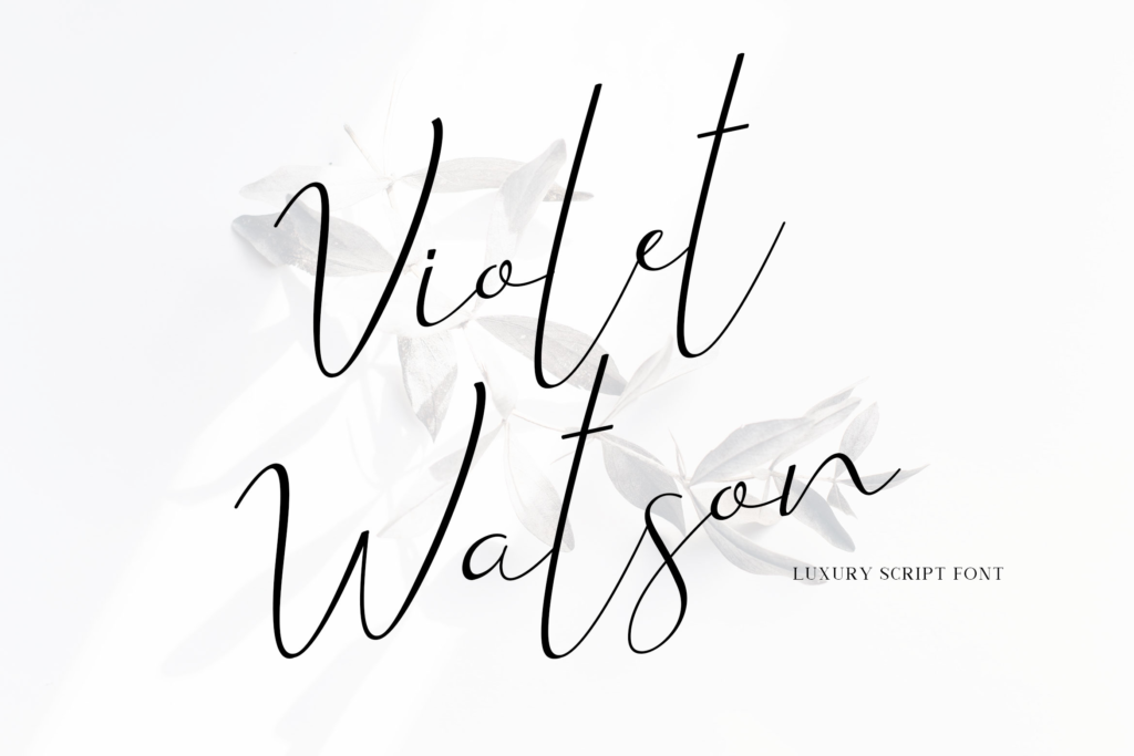Violet Watson - Script Font - Rometheme