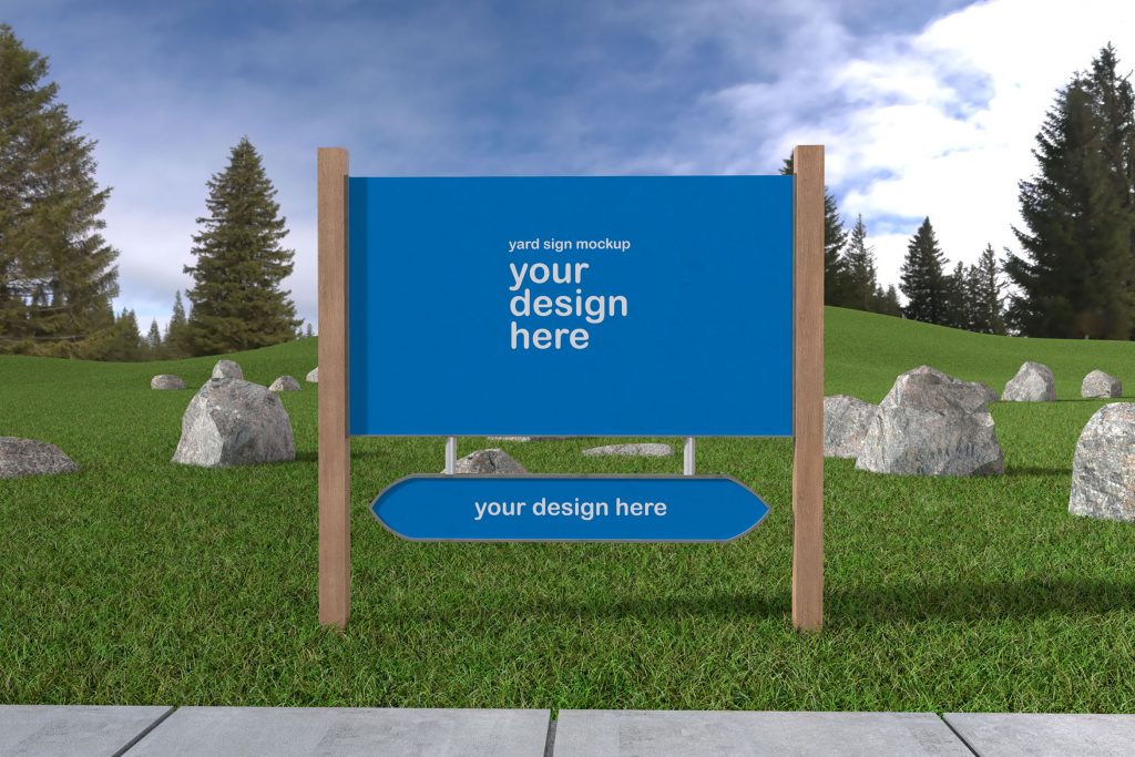 Yard Sign – Mockup – Rometheme