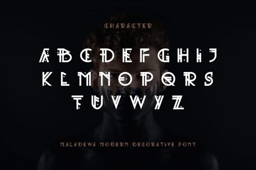 Maladewa - Decorative Font - Rometheme