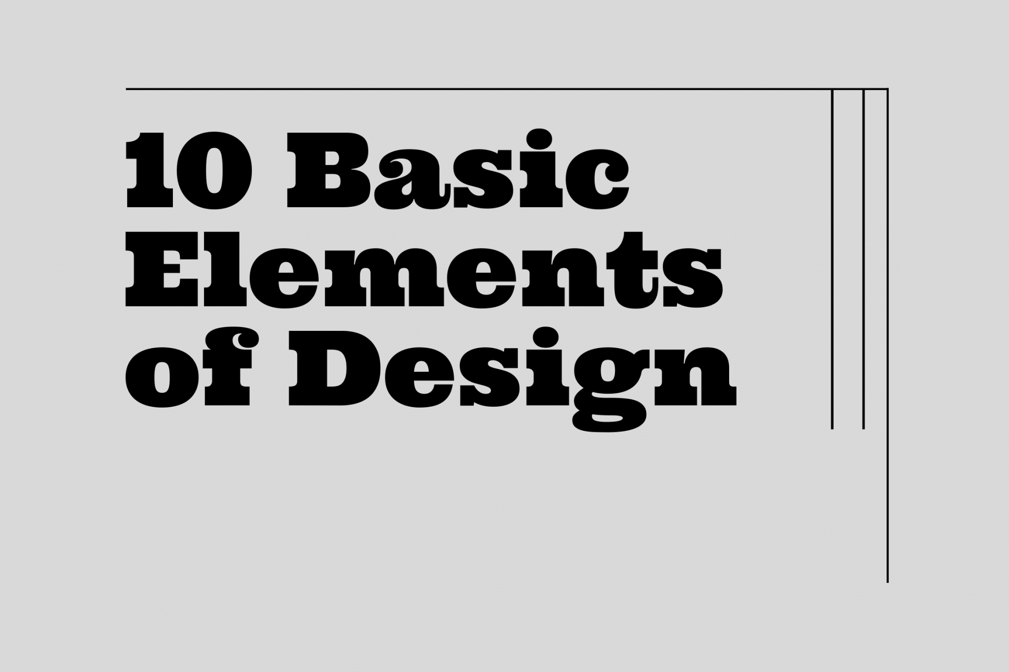 The Basic Elements of Design