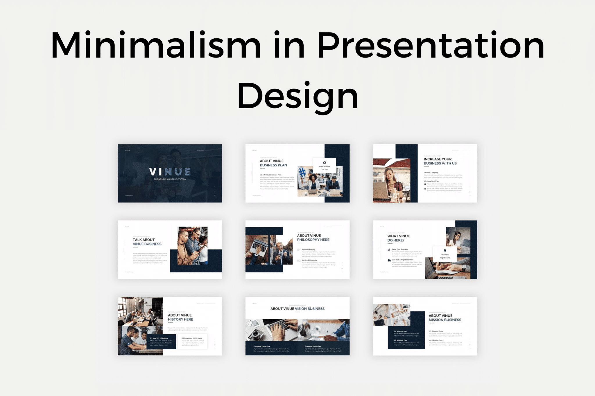 Minimalism in Presentation Design - Rometheme