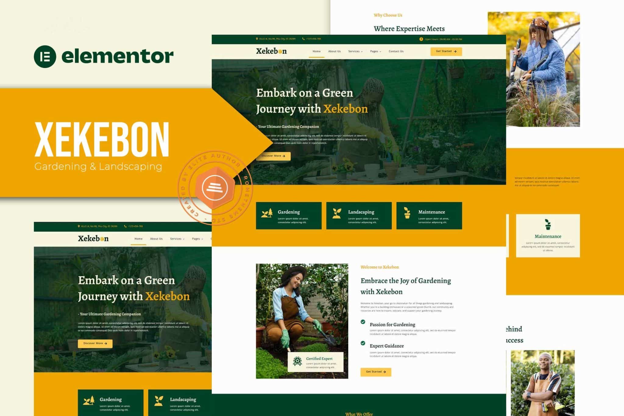 Xekebon - Gardening and Landscaping Elementor Template Kit - Rometheme