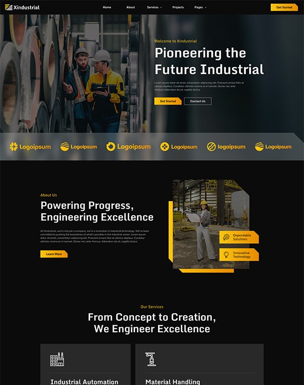 xindustrial-page