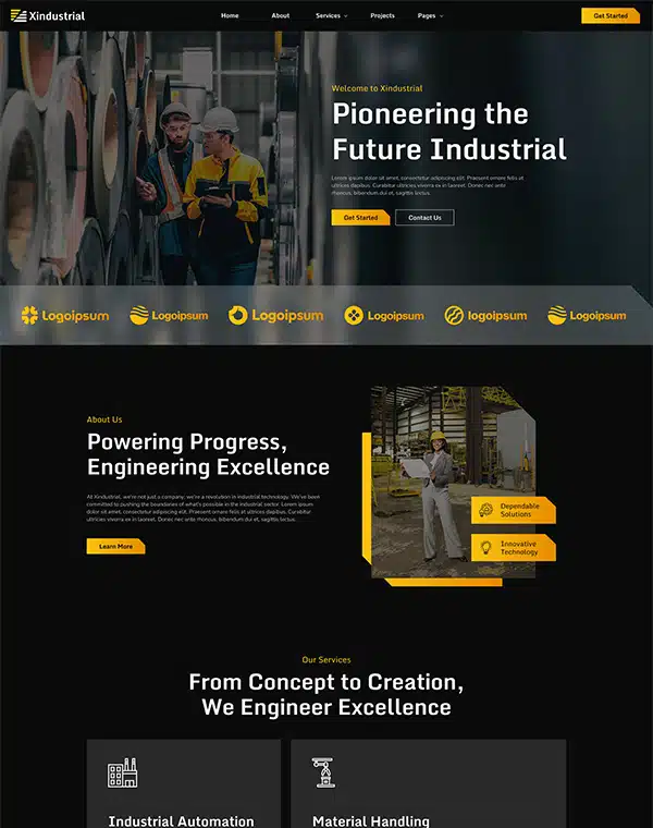 xindustrial-page