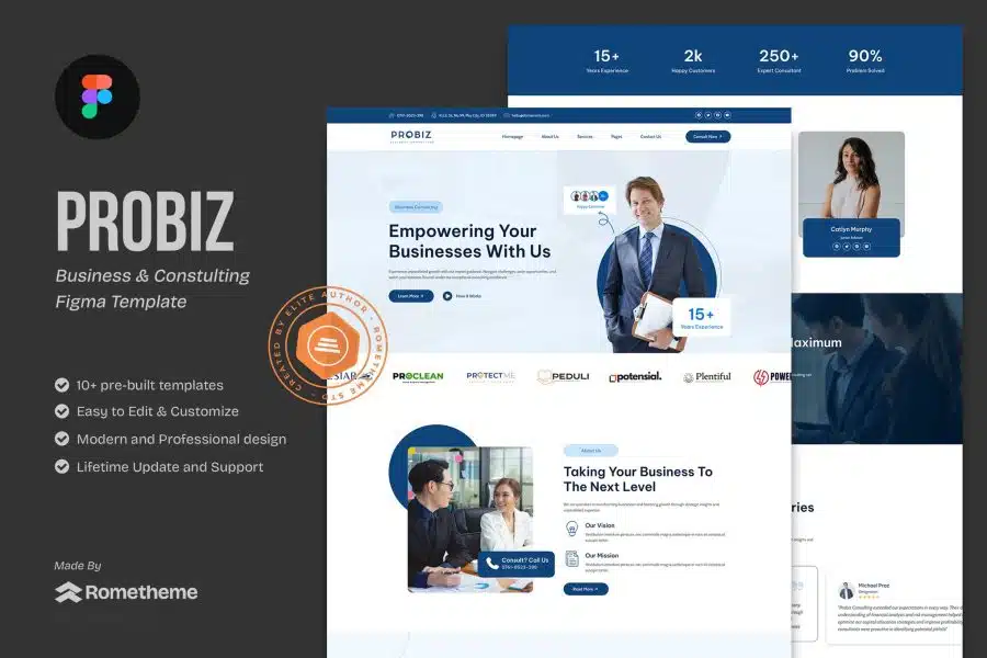 Probiz - Business Consulting Figma Template