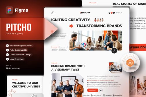 Pitcho - Creative Agency Figma Template