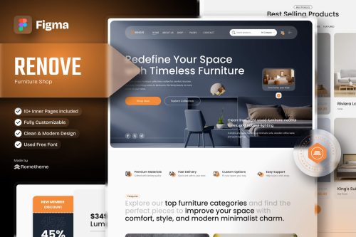Renove - Furniture Shop Figma Template