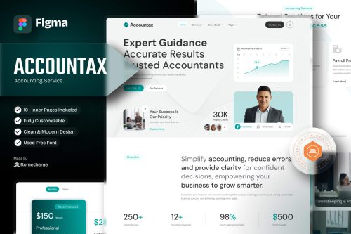 Accountax - Accounting Services Figma Template