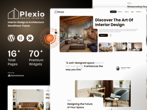 Plexio - Interior Design & Architecture WordPress Theme