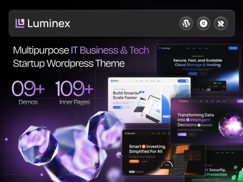 Luminex - Multipurpose IT Business & Tech Startup WordPress Theme