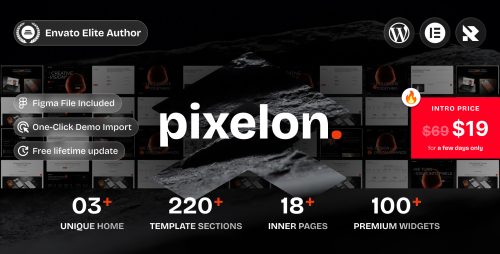 Pixelon - Creative Digital Portfolio WordPress Theme