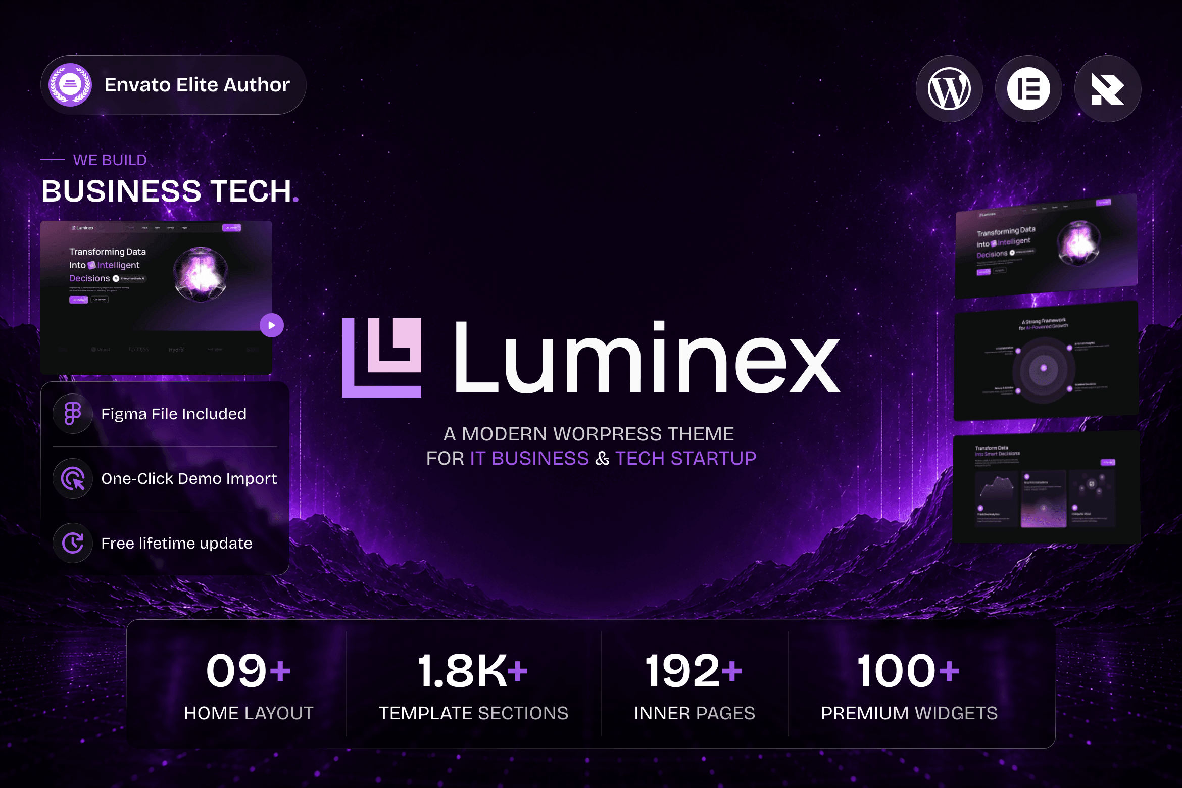 Luminex - Multipurpose IT Business & Tech Startup WordPress Theme
