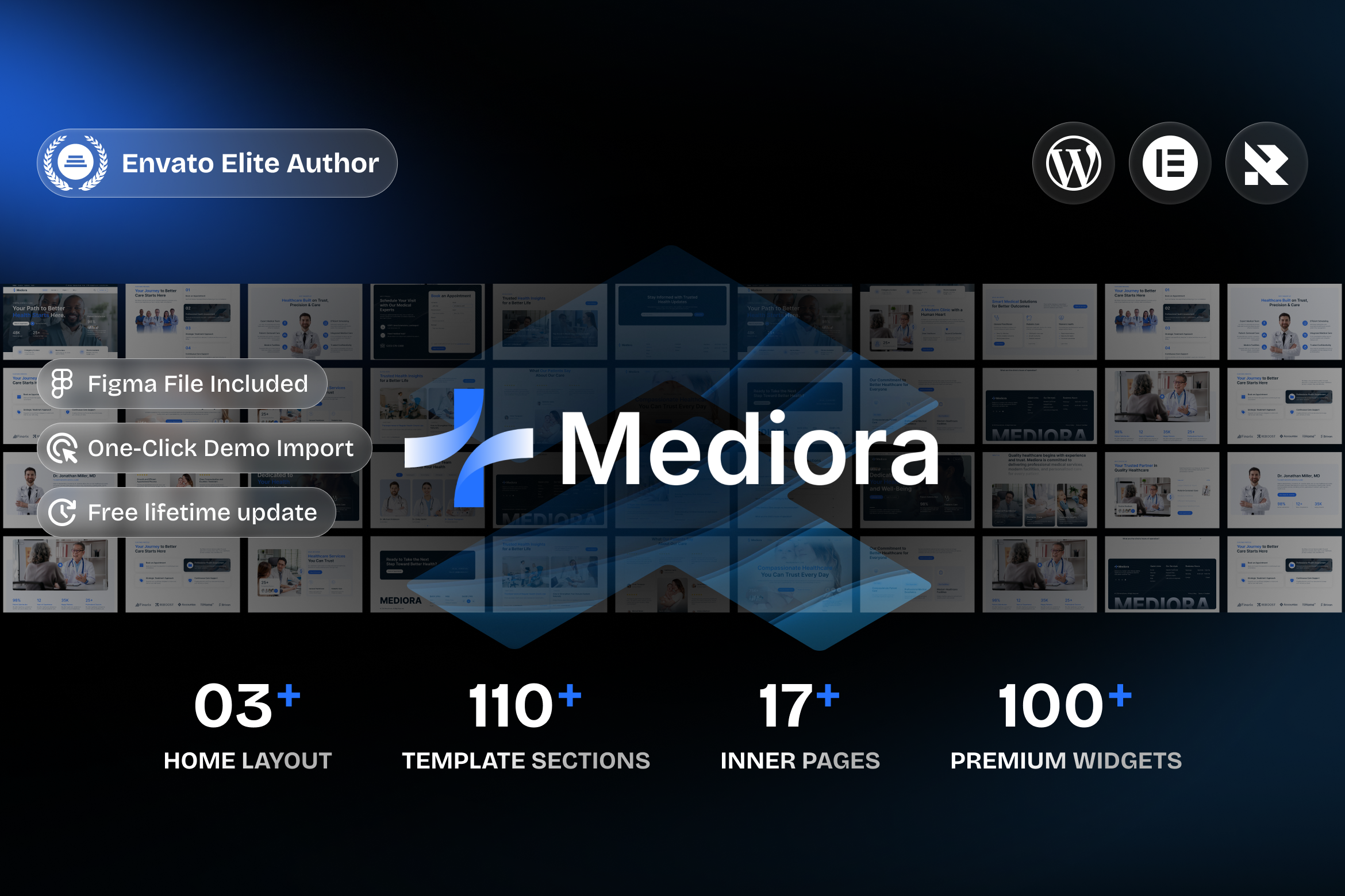 Mediora - Doctor & Medical Clinic Elementor WordPress Theme
