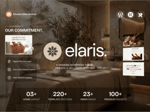 Elaris - Spa & Wellness Services WordPress Theme